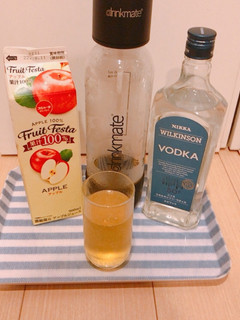 炭酸水メーカーで、お墨付き風りんごサワー-レシピのメイン写真