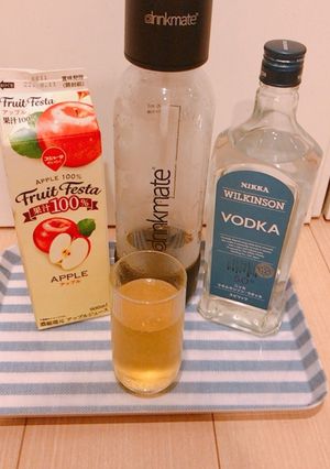 炭酸水メーカーで、お墨付き風りんごサワー-レシピのメイン写真
