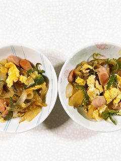 ソーセージとピーマンと玉ねぎの炒め物-レシピのメイン写真