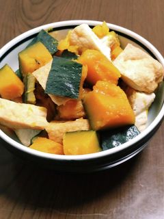 簡単 かぼちゃと厚揚げの煮物-レシピのメイン写真