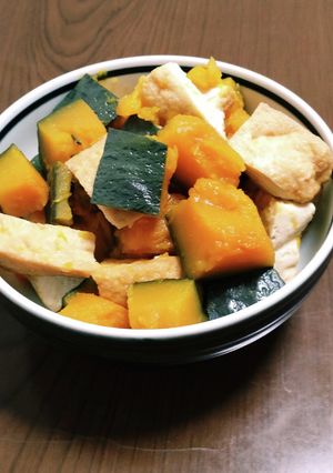 簡単 かぼちゃと厚揚げの煮物-レシピのメイン写真