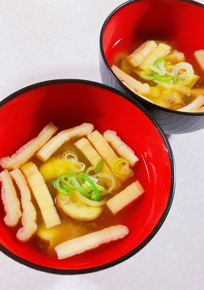 なすと油揚げのみそ汁-レシピのメイン写真
