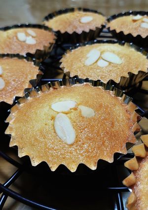 アーモンドカップケーキ-レシピのメイン写真