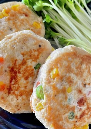 鶏胸カラフルつくね-レシピのメイン写真