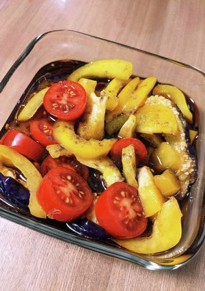 ナスとパプリカとトマトのマリネ-レシピのメイン写真