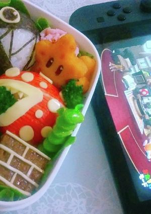 【キャラ弁】簡単☆スーパーマリオなお弁当-レシピのメイン写真