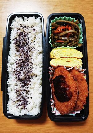 R4/7/15 味噌カツ弁当-レシピのメイン写真