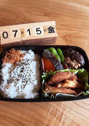 2022.7/15 中学生男子お弁当-レシピのメイン写真