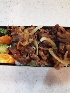 高校生弁当覚え書き50牛丼弁当-レシピのメイン写真