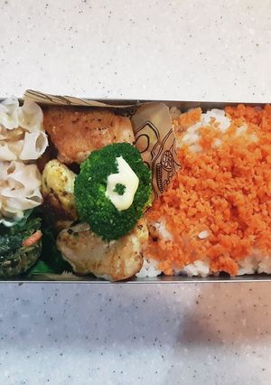 高校生弁当覚え書き51　鮭ふりかけ弁当-レシピのメイン写真