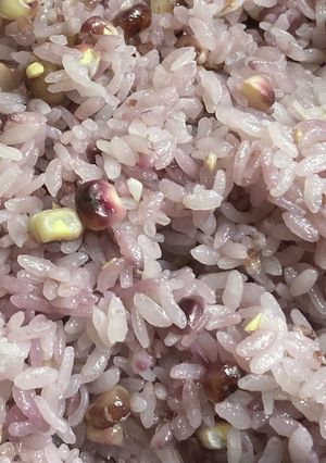 赤飯みたいな"もちきび"とうもろこしご飯-レシピのメイン写真
