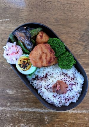 JK☆ナスとピーマンの甘味噌炒め弁当♪-レシピのメイン写真