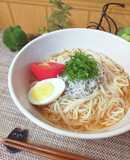 大葉しらすのピリ辛冷やしそうめん