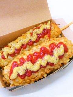 シャキシャキ!れんこん衣のチーズドッグ-レシピのメイン写真