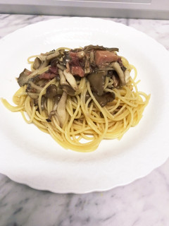 焼き鳥缶パスタ 柚子胡椒風味-レシピのメイン写真