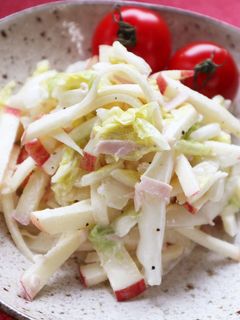 白菜とりんごのサラダ-レシピのメイン写真