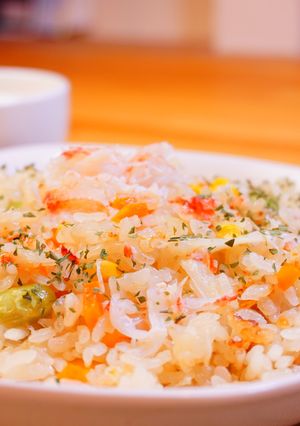 炊飯器で簡単!毛ガニのピラフ-レシピのメイン写真