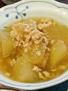 冬瓜と鶏ひき肉の煮物-レシピのメイン写真