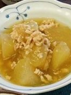 冬瓜と鶏ひき肉の煮物-レシピのメイン写真