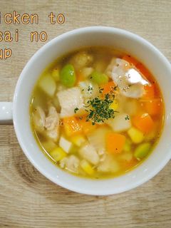 食べるスープ『野菜とチキンのスープ』-レシピのメイン写真