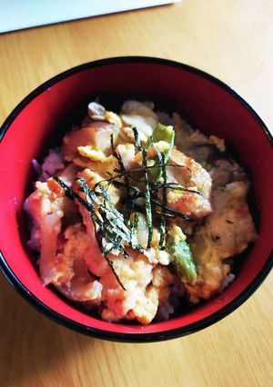 親子丼★絹さやに椎茸も入れといたヨ♪-レシピのメイン写真