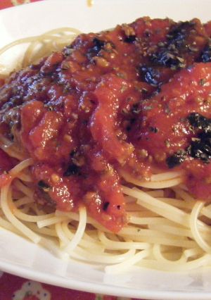 簡単♪ホウレンソウとトマトのパスタ-レシピのメイン写真