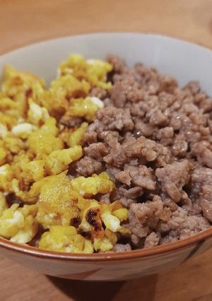簡単！2色のそぼろ丼-レシピのメイン写真