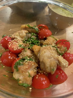 鶏と薬味のトマト甘酢-レシピのメイン写真
