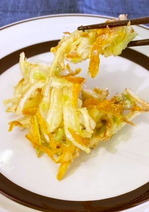 【使いきり】やさいの皮のかき揚げ-レシピのメイン写真