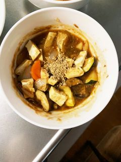 肉無豆腐茄子椎茸生姜あん炒味八宝菜風-レシピのメイン写真