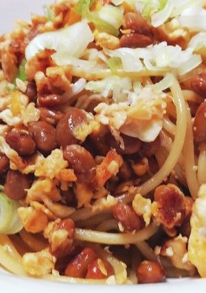 ぶっこみ☆納豆パスタ♪-レシピのメイン写真