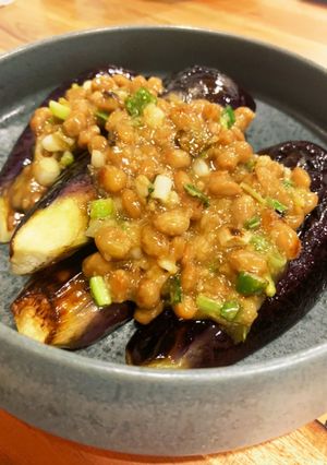 茄子の納豆味噌-レシピのメイン写真