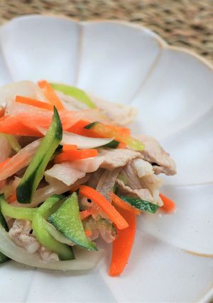 塩分控えめ！豚肉と野菜のマリネ-レシピのメイン写真