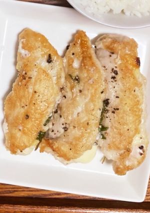 ささみの青じそチーズのはさみ焼き♪-レシピのメイン写真
