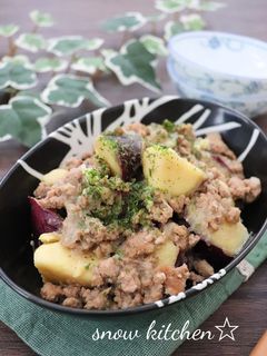 さつまいもの塩麹そぼろ煮-レシピのメイン写真