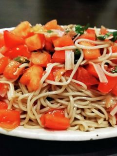 トマトと薬味たっぷり冷たいおそば-レシピのメイン写真