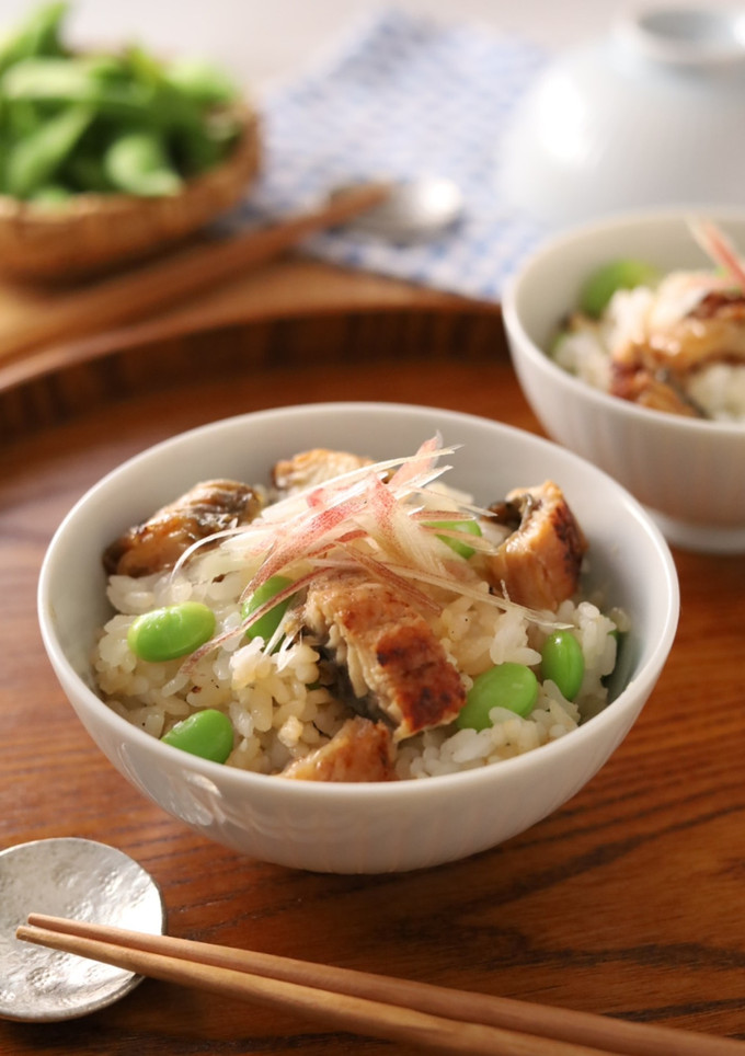 ごはんに混ぜるだけ　♪　枝豆うなぎめし-レシピのメイン写真