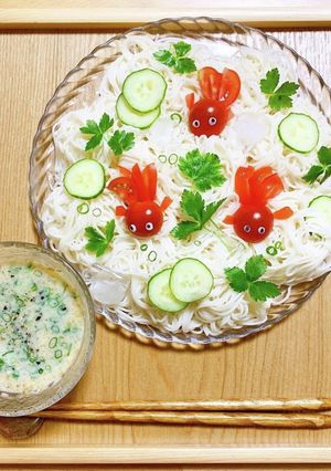 つめたい麺✨金魚そうめん-レシピのメイン写真