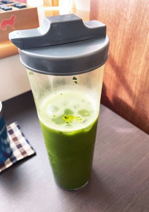 砂糖黍入りアイス抹茶ドリンク-レシピのメイン写真