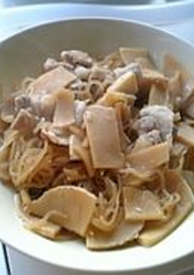 醤油と酒だけ☆豚肉とたけのこの炒め煮-レシピのメイン写真