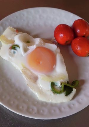 ピザの具の目玉焼き-レシピのメイン写真