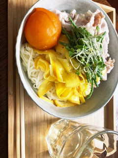 豚しゃぶとズッキーニのサラダそうめん-レシピのメイン写真