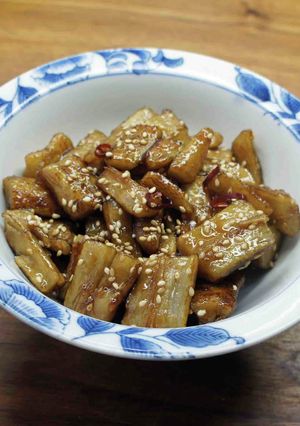 たたきごぼうの旨辛煮-レシピのメイン写真