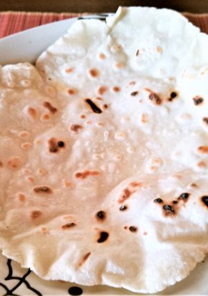 米粉と小麦粉で作るチャパティ-レシピのメイン写真
