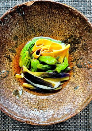夏野菜と干皮豆腐の煮浸し-レシピのメイン写真