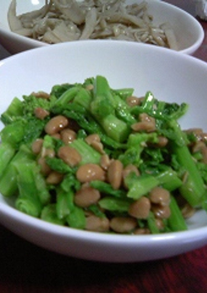 ＊菜の花と納豆の和え物＊-レシピのメイン写真