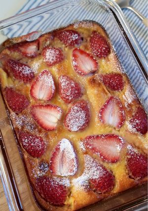 米粉のいちごクラフティ-レシピのメイン写真