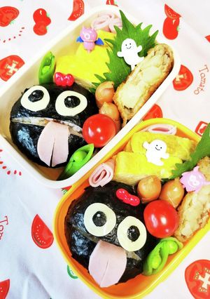 キャラ弁☆まっくろベロすけ登場☆-レシピのメイン写真