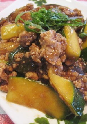 夏野菜麻婆（茄子、ズッキーニ）～♪♪-レシピのメイン写真