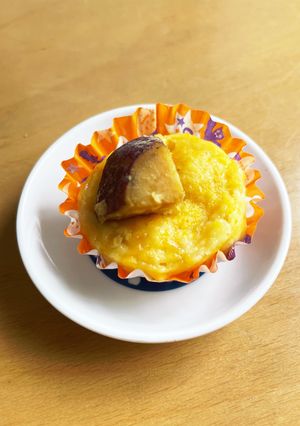 卵アレ★チャレンジレシピ　卵黄蒸しケーキ-レシピのメイン写真